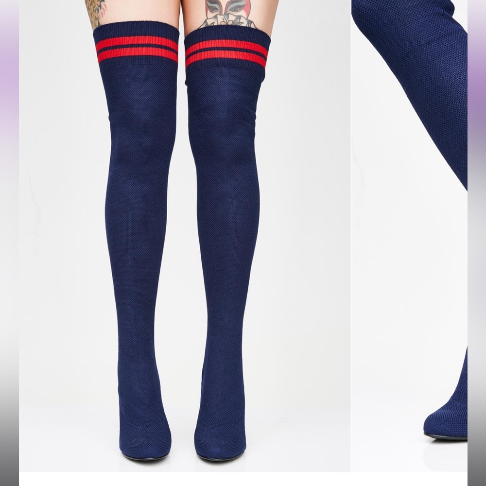 CHINESE LAUNDRY BELOVED KNIT THIGH HIGH BOOTS IN BOX